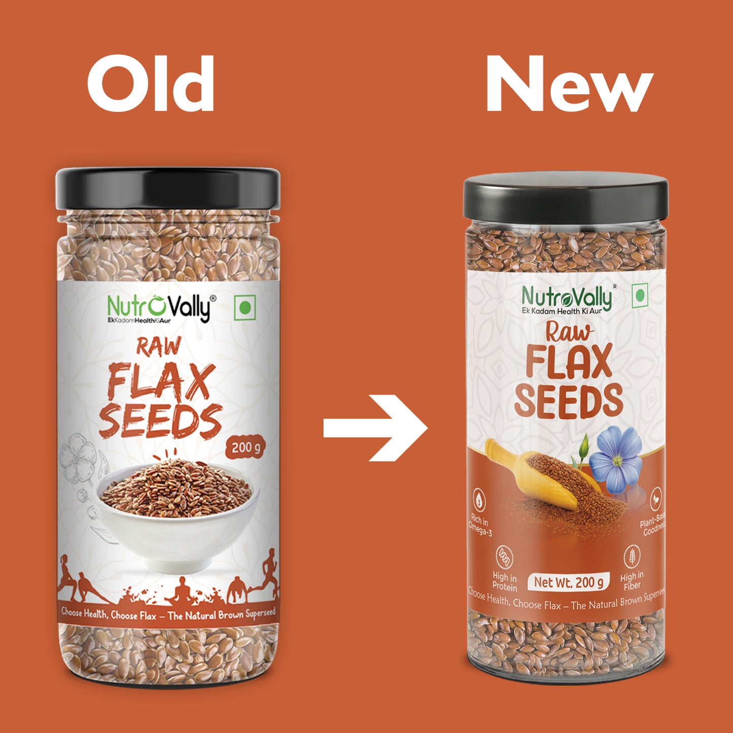 NutroVally Premium Raw Flax Seeds (Alsi)