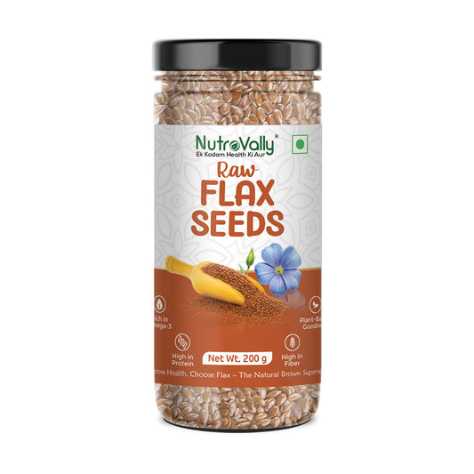 NutroVally Premium Raw Flax Seeds (Alsi)