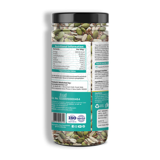 NutroVally Raw Mix Seeds for Weight Loss 5 in 1 Seeds - 200gm