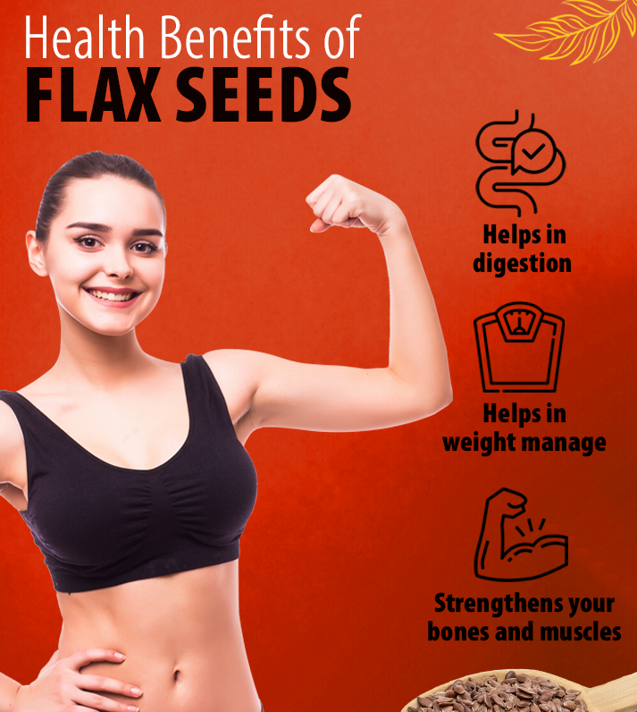 Raw flax seeds