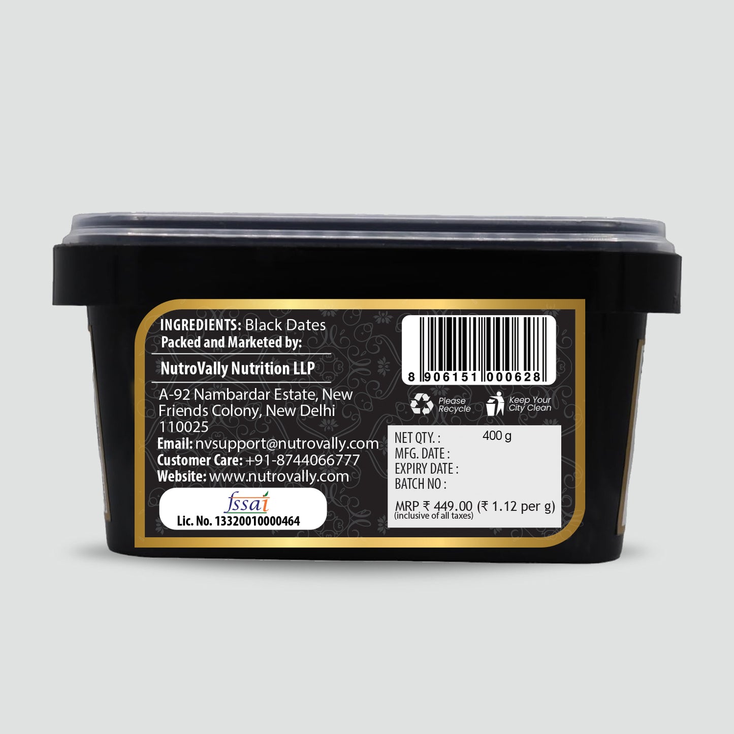 NutroVally Premium Black Dates | 100% Fresh & Natural