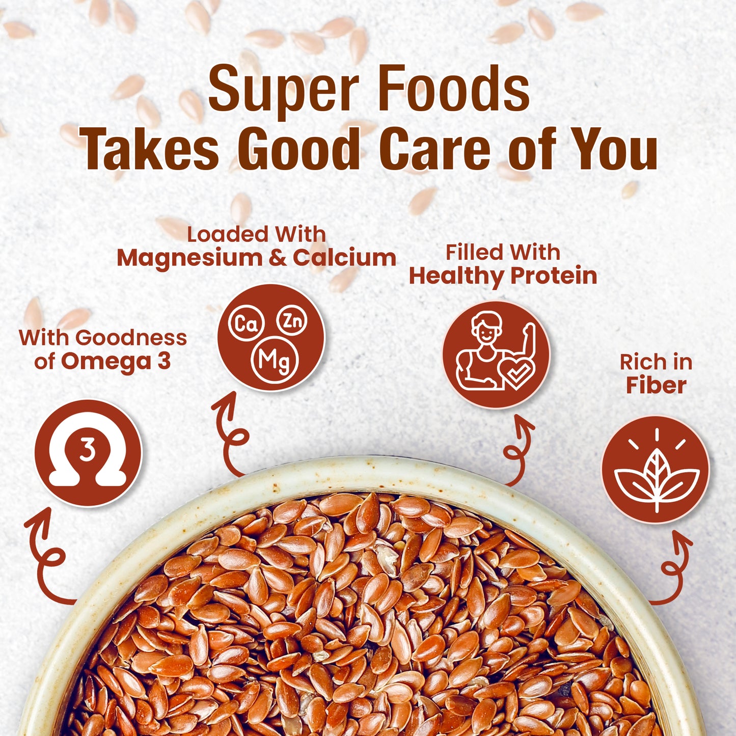 NutroVally Premium Raw Flax Seeds (Alsi)