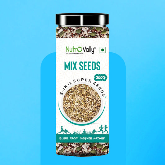 NutroVally Raw Mix Seeds for Weight Loss 5 in 1 Seeds - 200gm