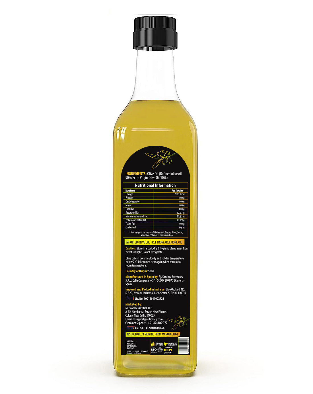 NutroVally Extra Light Olive Oil, Ideal for Everyday Indian Cooking & Deep Frying