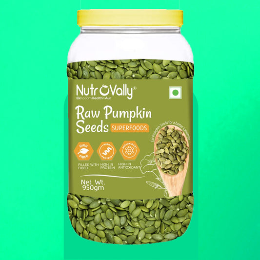 NutroVally Pumpkin Seeds Loaded with Fiber and Zinc - 950g