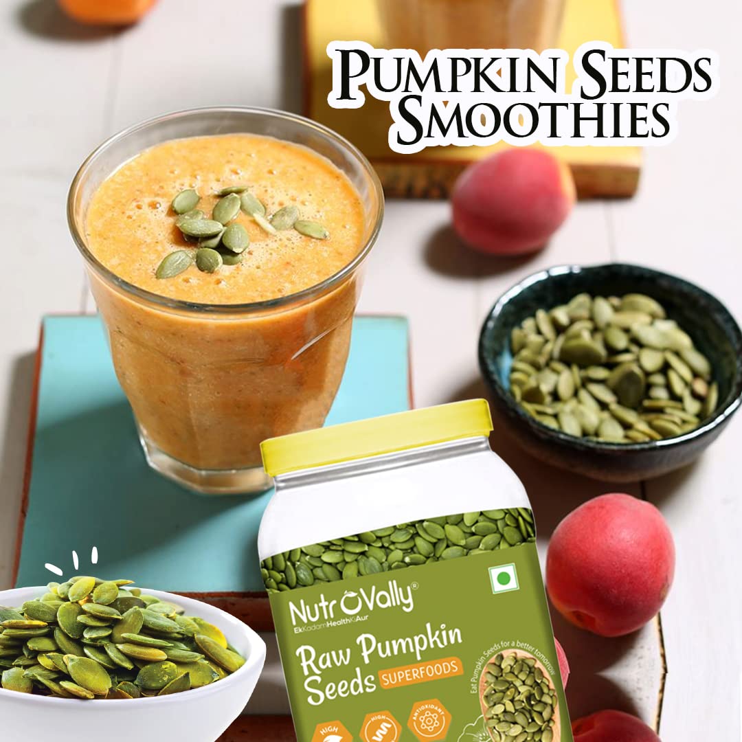 NutroVally Pumpkin Seeds Loaded with Fiber and Zinc - 950g