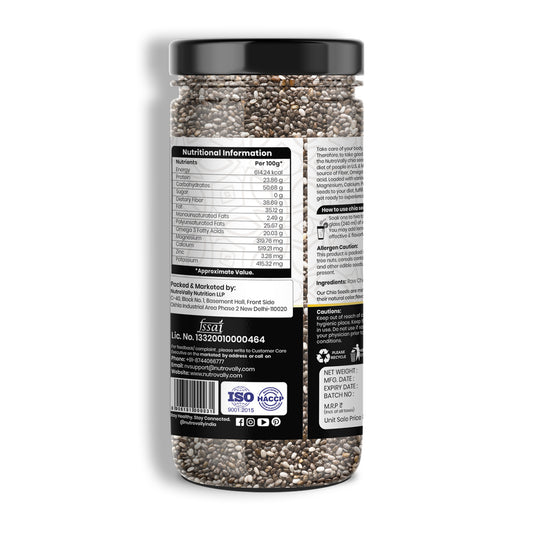 NutroVally Premium Raw Authentic Chia Seeds