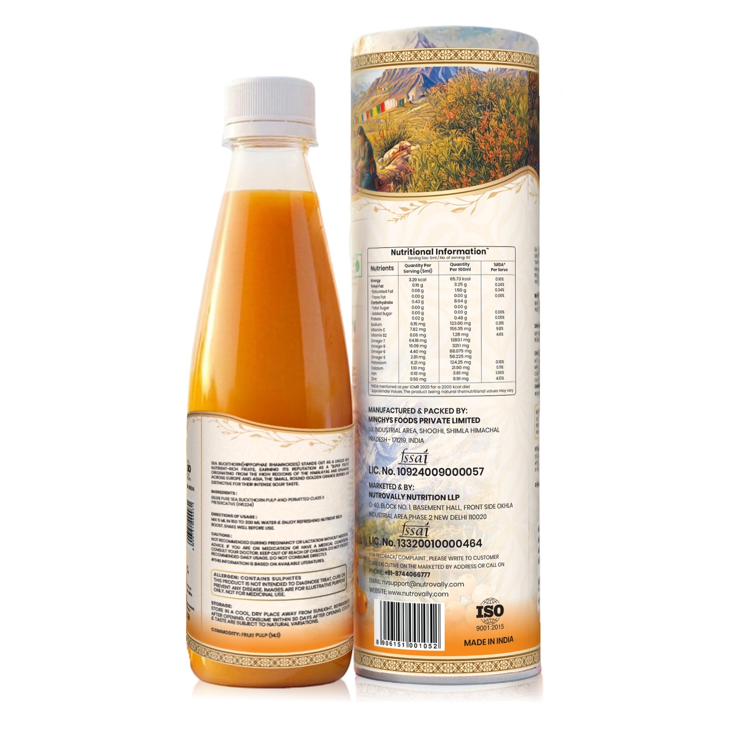 NutroVally Sea Buckthorn – Natural Vitamin C Rich Superfood for Immunity & Skin Health