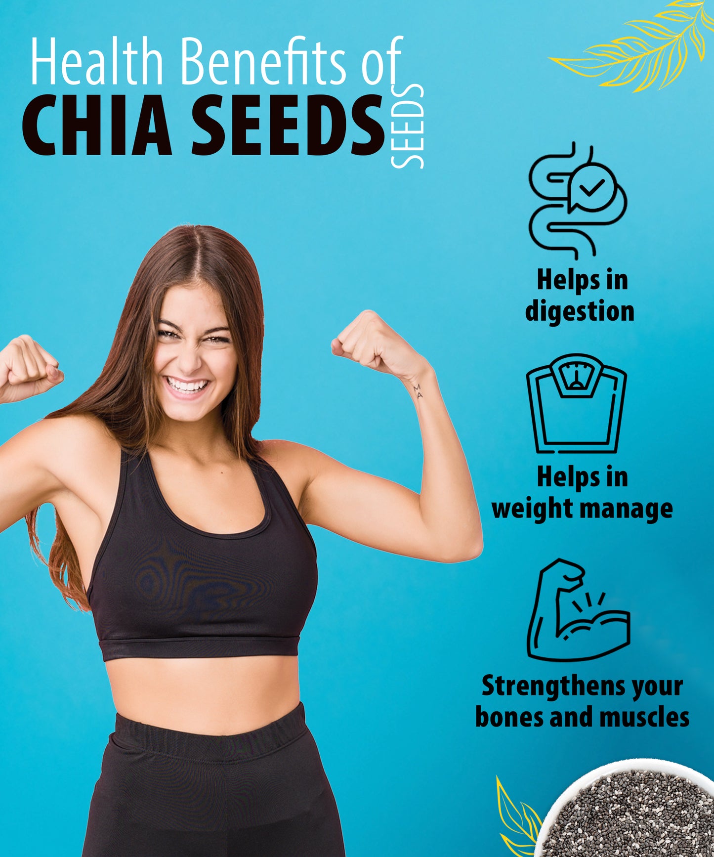 NutroVally Premium Raw Authentic Chia Seeds