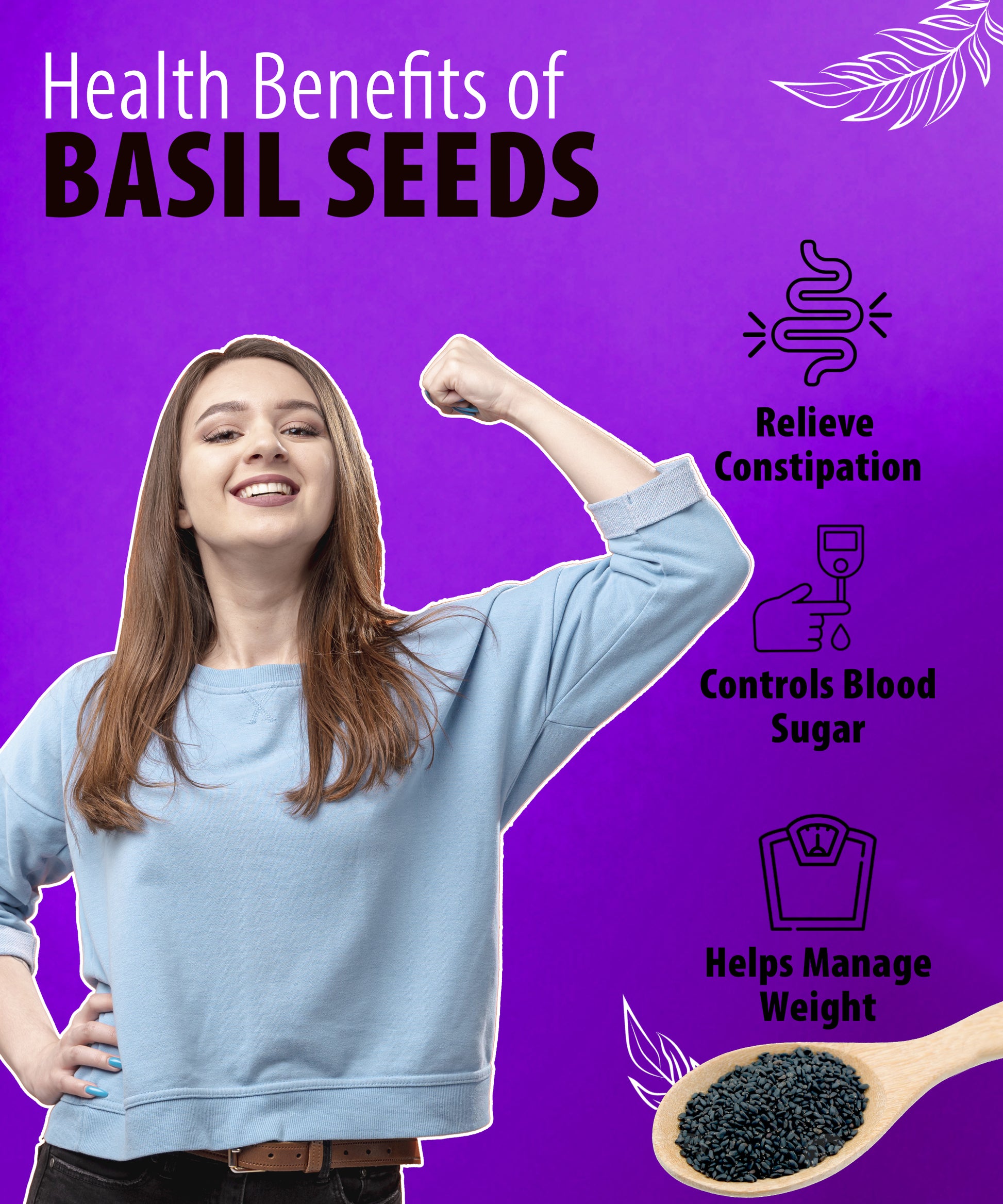 Raw basil seeds