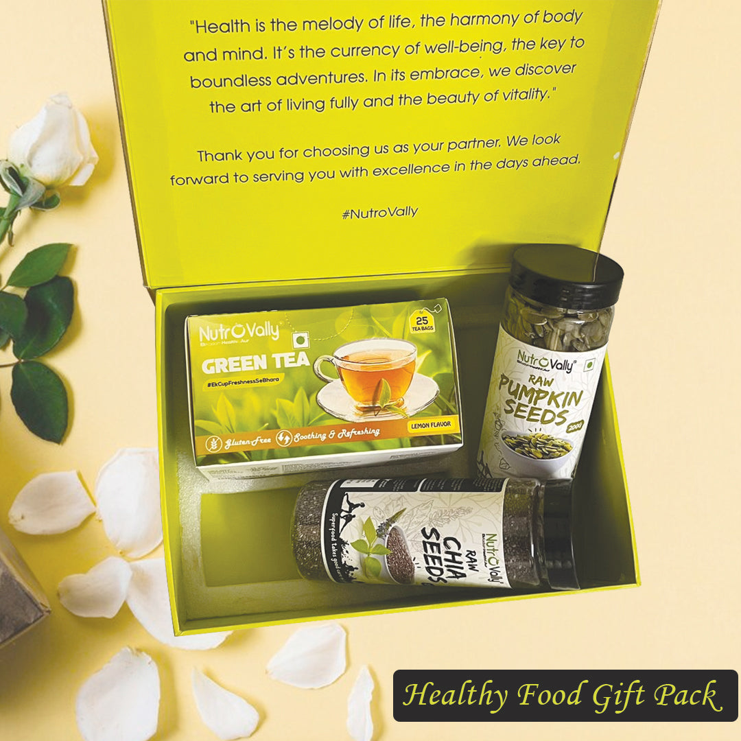 NutroVally Combo Gift Pack - Chia/Pumpkin and Green Tea - Your Health Partner