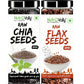 NutroVally CHIA & FLAX Seeds -Each Pack 200gm (COMBO PACK)