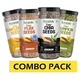 NutroVally Combo Seeds Pack of 4- Chia/Flax/Pumpkin/Sunflower- 800g
