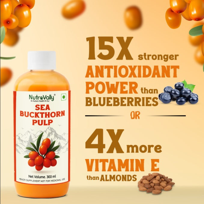 NutroVally Sea Buckthorn – Natural Vitamin C Rich Superfood for Immunity & Skin Health