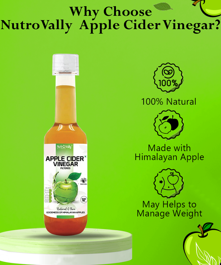NutroVally Himalayan Filtered Apple Cider Vinegar without Box