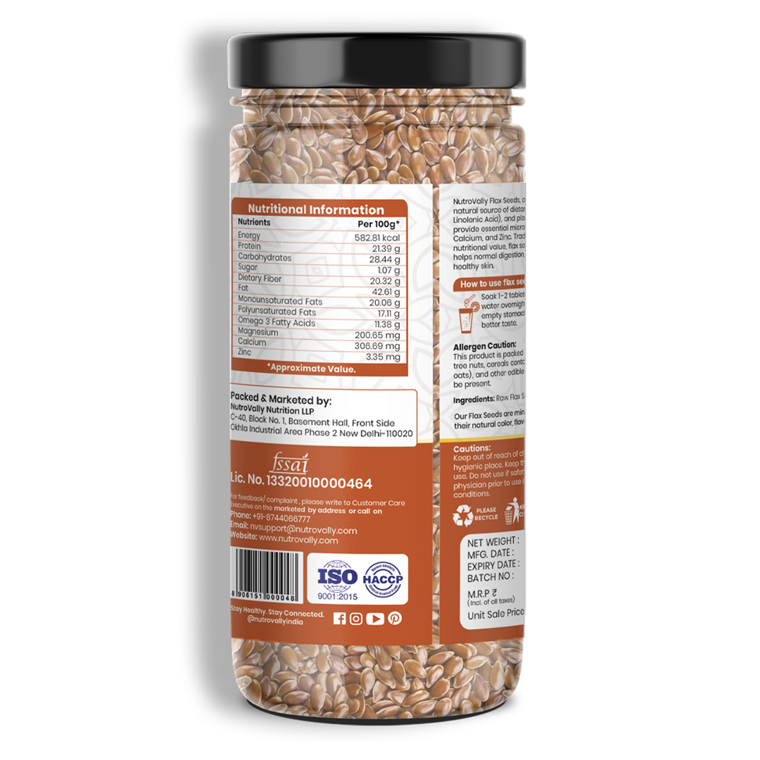 NutroVally Combo Seeds Pack of 4- Chia/Flax/Pumpkin/Sunflower- 800g