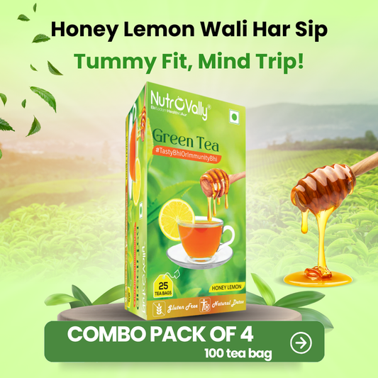 Green Tea Honey Lemon Combo Pack (4 x 25 Bags)