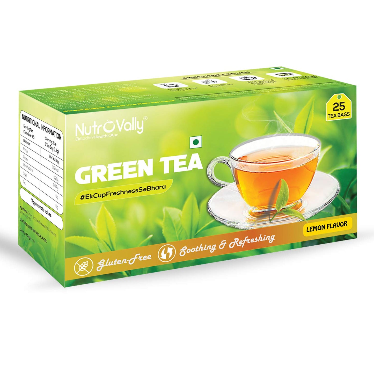 NutroVally Green Tea Bag Lemon Tea Bags