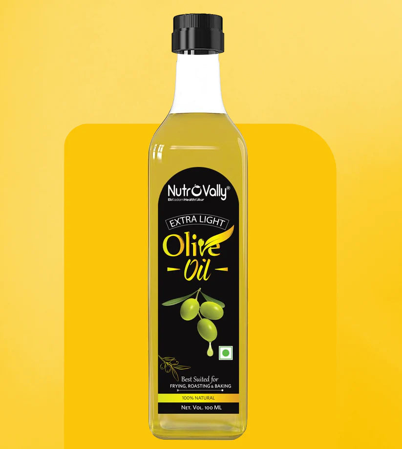 NutroVally Extra Light Olive Oil, Ideal for Everyday Indian Cooking & Deep Frying