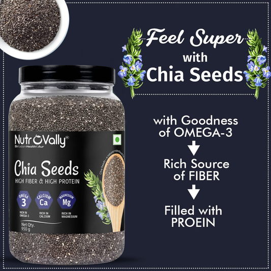 NutroVally Raw Chia Seeds - 950gm