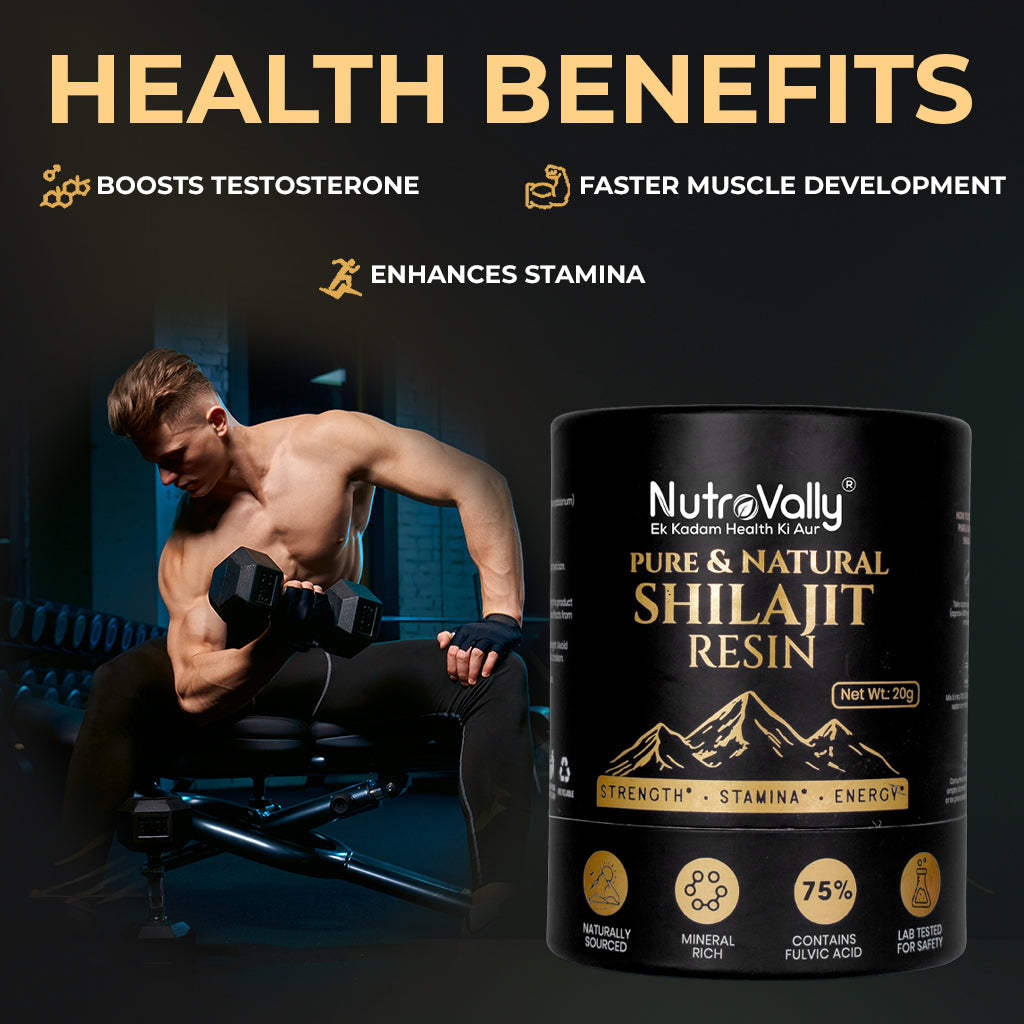 NutroVally Original Himalayan Shilajit/Shilajeet Resin- 20g